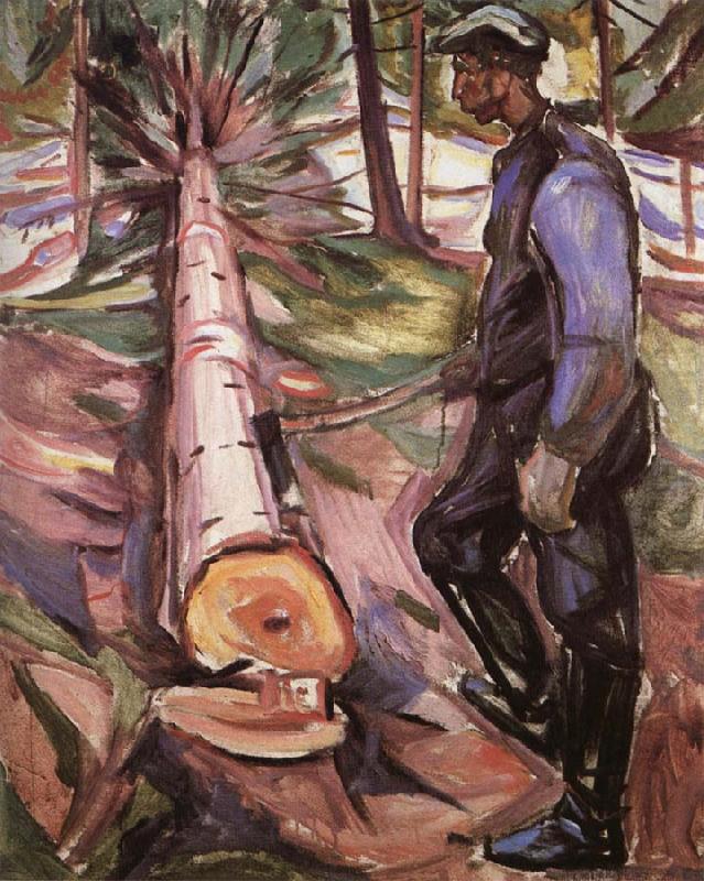 Edvard Munch Timberjack oil painting picture